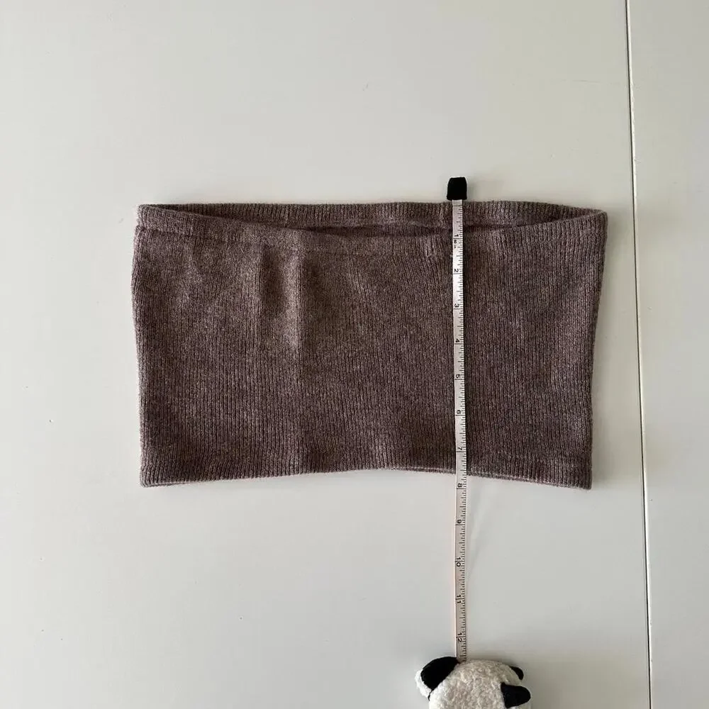 handmade brown knit bandeau - Picture 7 of 8